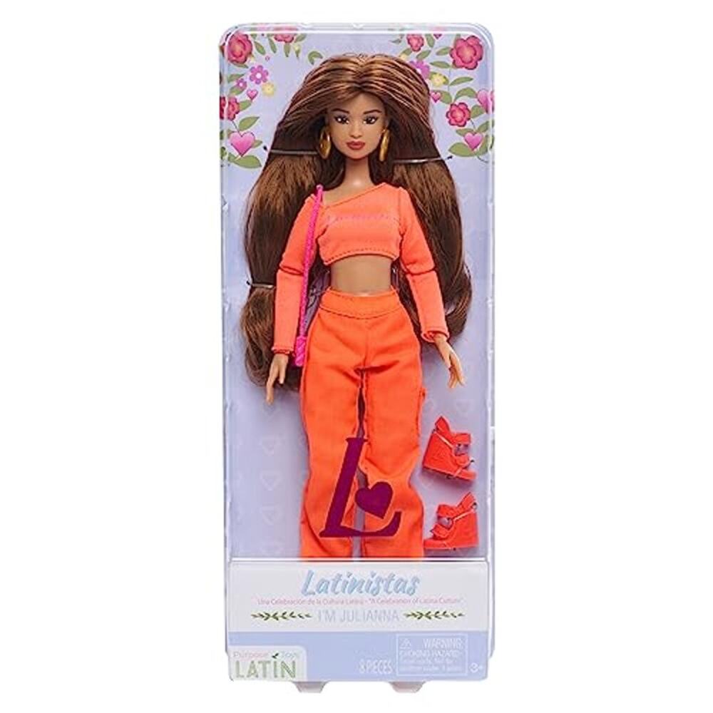 Latinistas Poseable Kids Doll, Plastic, 11.5"
